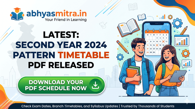 Second Year 2024 Pattern Timetable PDF Download | [Latest]