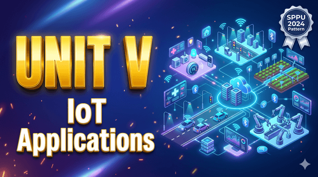 Unit V -IoT Applications