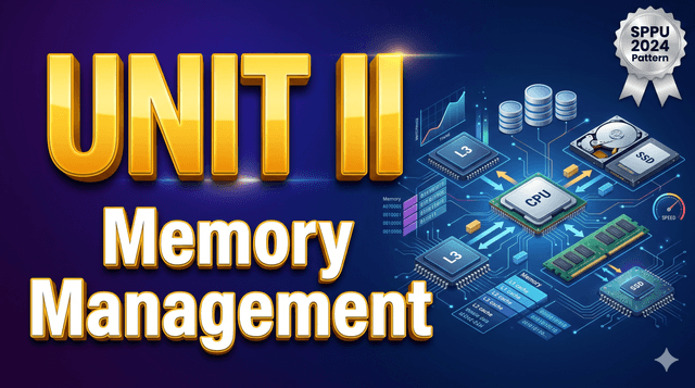 Unit 2 – Memory Management  | COM SPPU 2024 Pattern